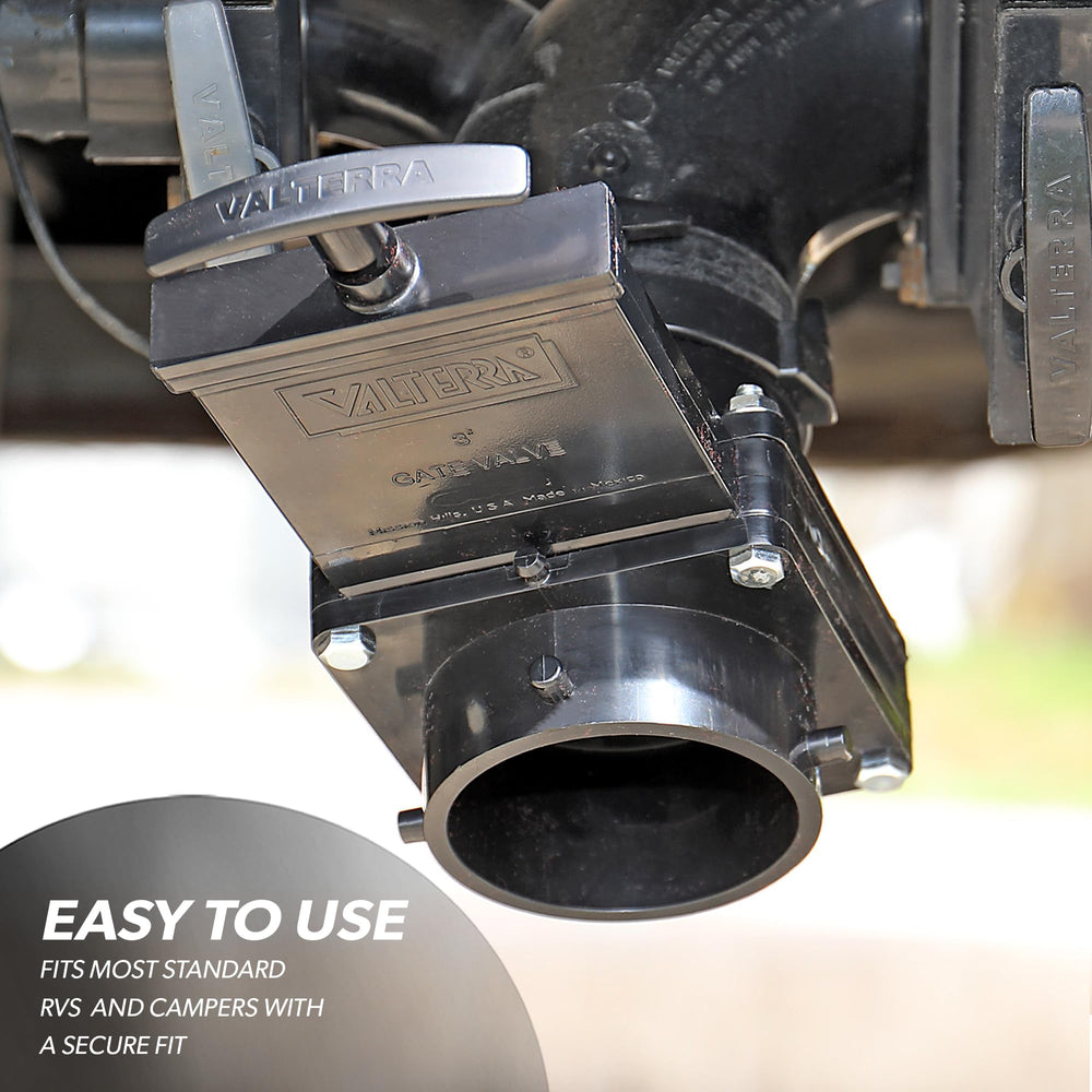 Valterra T58 with handle engaged showing easy operation using existing paddle