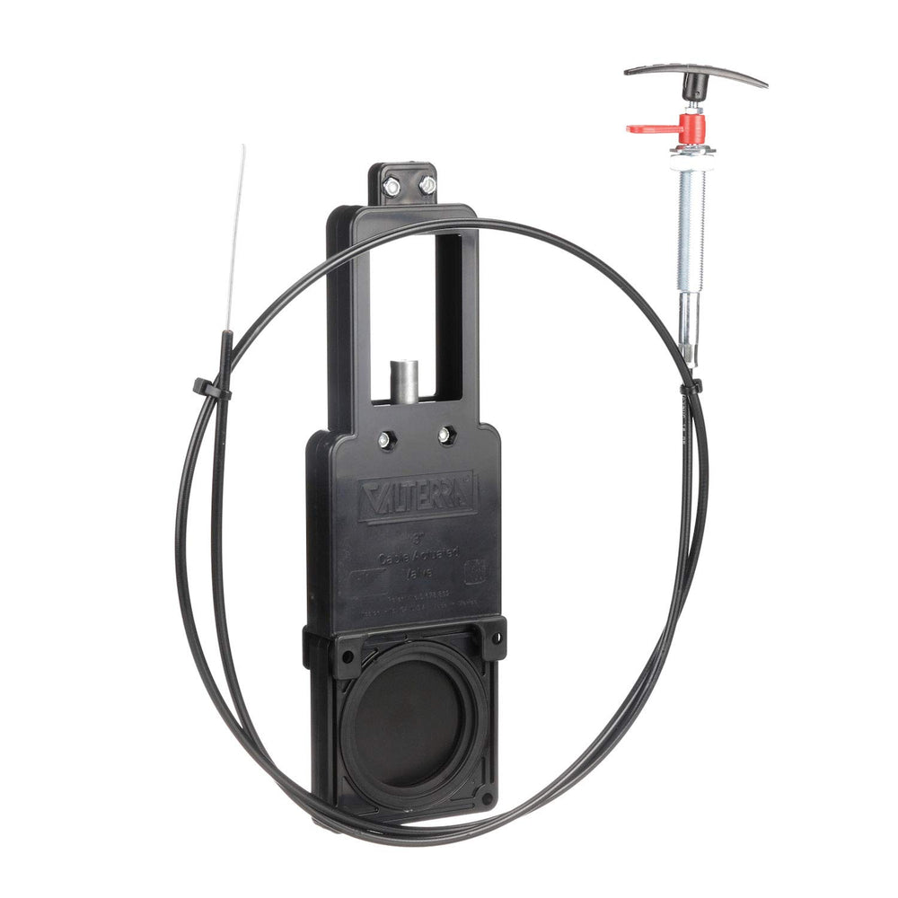 Valterra cable valve kit in use during dumping for safer operation