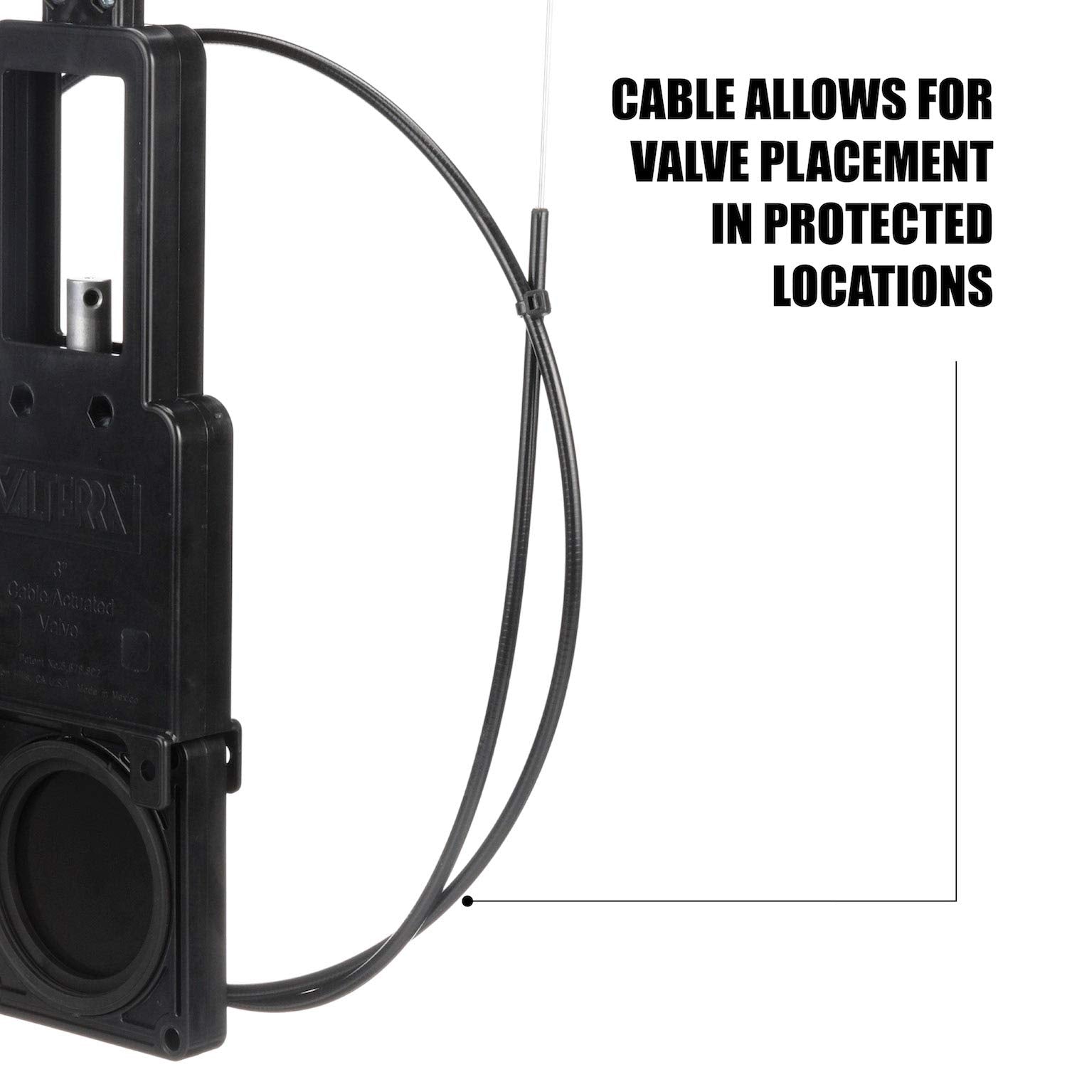 Valterra valve threads and nuts detail for secure mess-free sealing