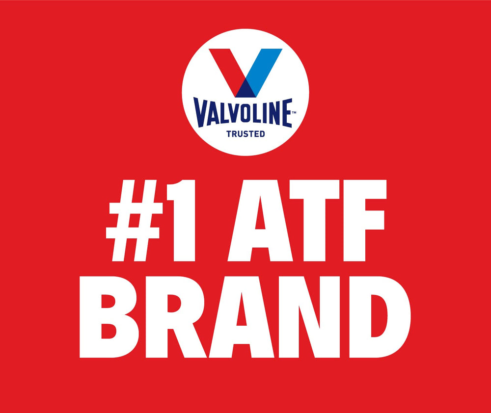 Valvoline ATF on a garage workbench with tools showing professional-ready product convenience