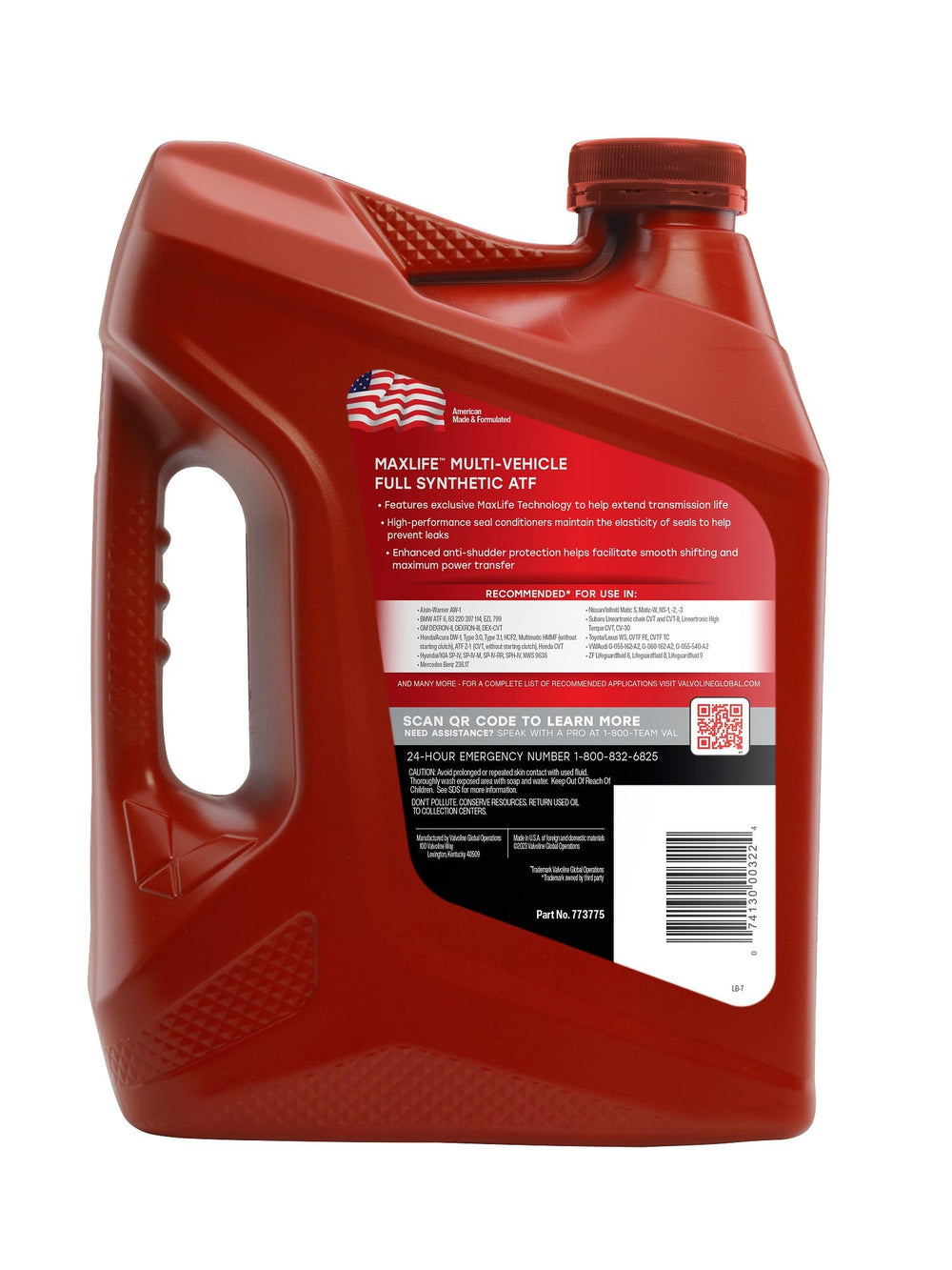Valvoline ATF being poured into funnel, showing clean pour and precise filling benefit