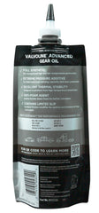 Valvoline Flexfill label close-up highlighting 75W-90 full synthetic benefits