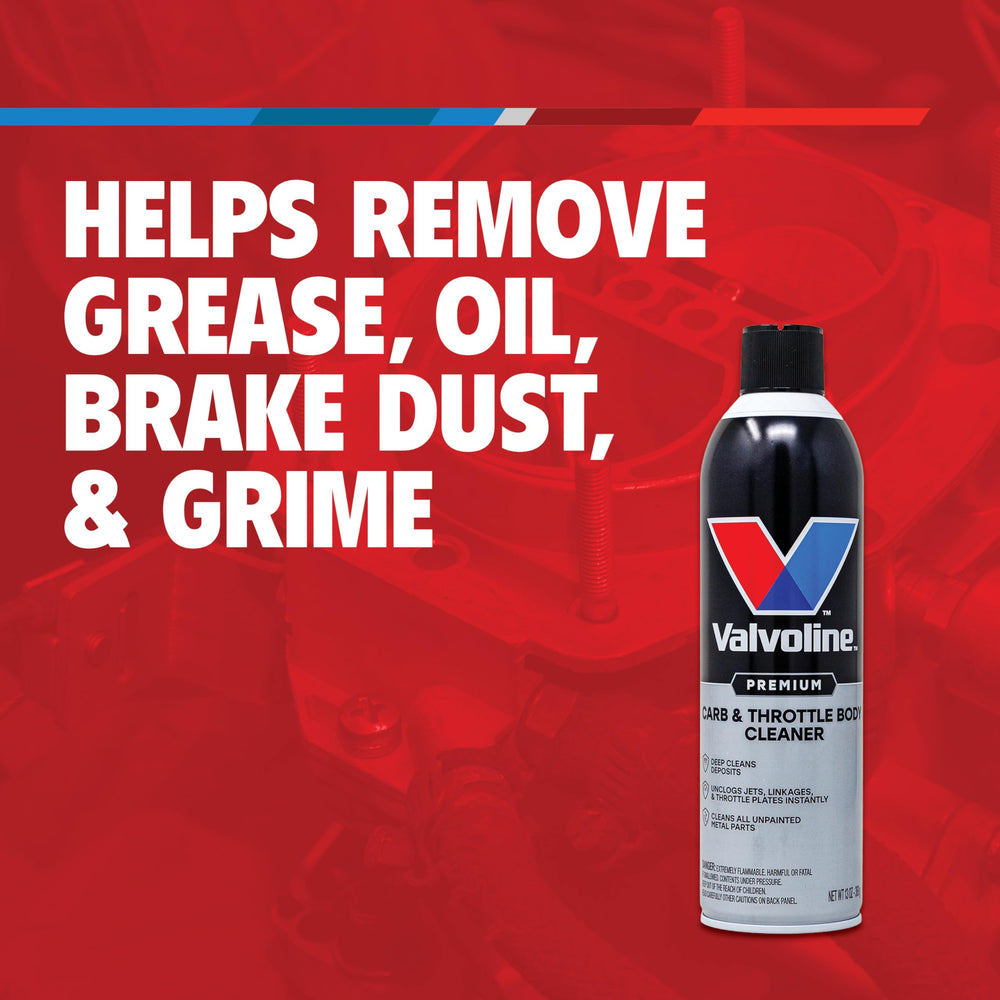 Valvoline spraying throttle body to free sticky components and improve response