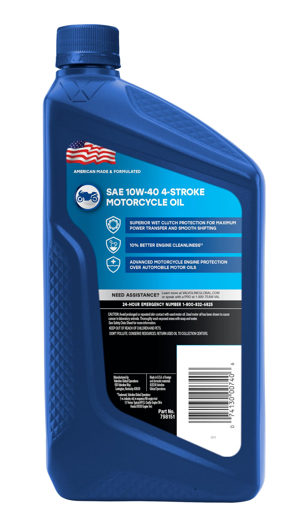 Valvoline being poured into oil pan demonstrating clean pour and reduced waste