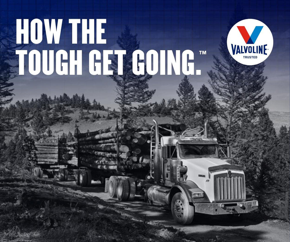 Cummins endorsement badge on Valvoline Premium Blue packaging showing trusted compatibility benefit