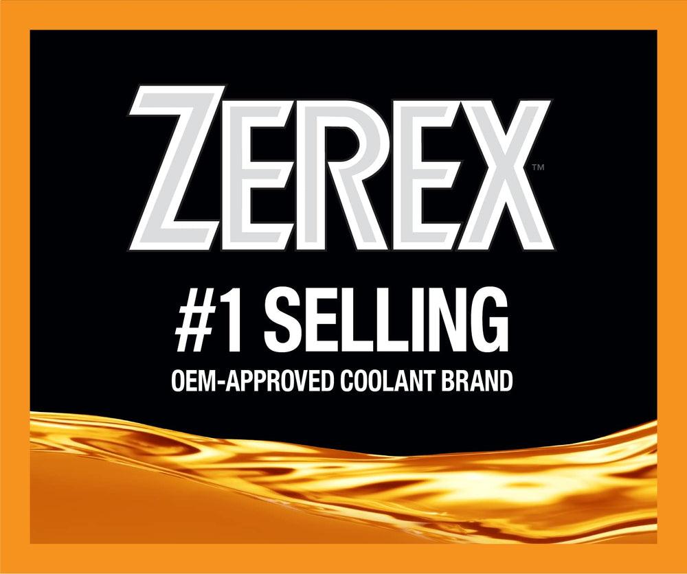Valvoline Zerex being poured into a funnel demonstrating easy topping off