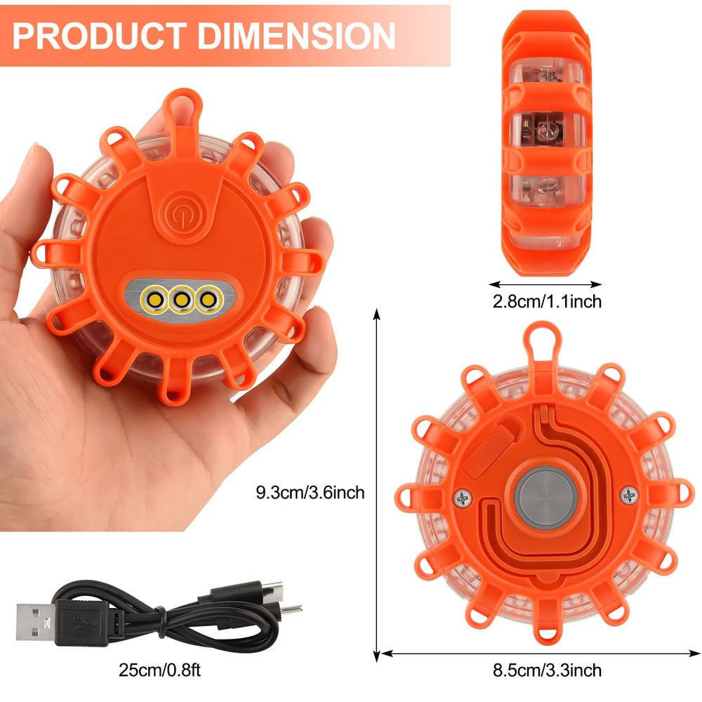 Vancle hooked inside traffic cone showing hanging option and protected warning