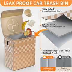 Vankor interior PEVA lining detail highlighting leak-proof, easy-clean benefit