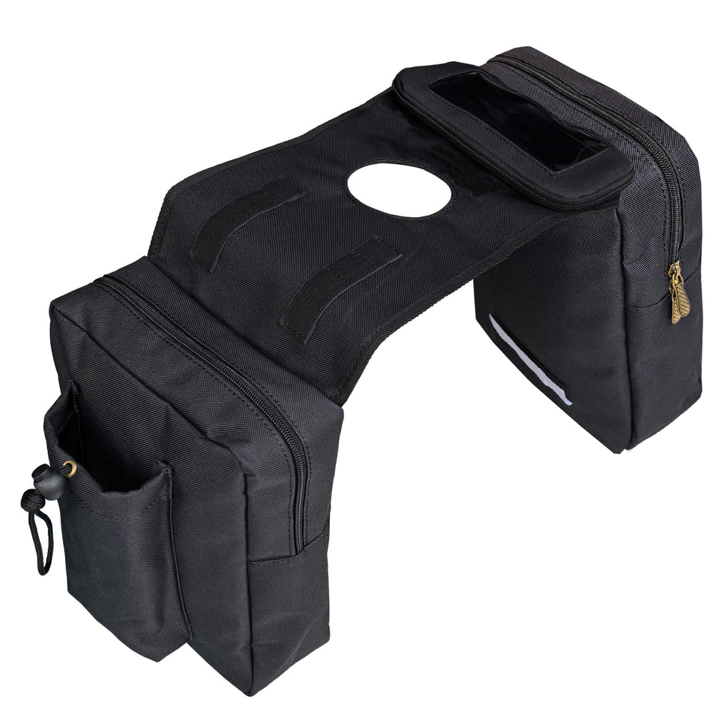 Vanlison open tablet compartment holding a 10-inch tablet for secure transport