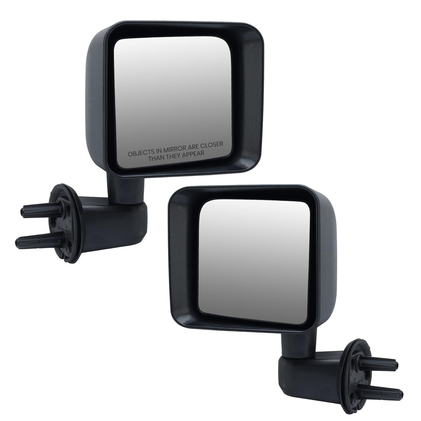 VANLOGY mirrors on a Wrangler in outdoors scene showing rugged durability