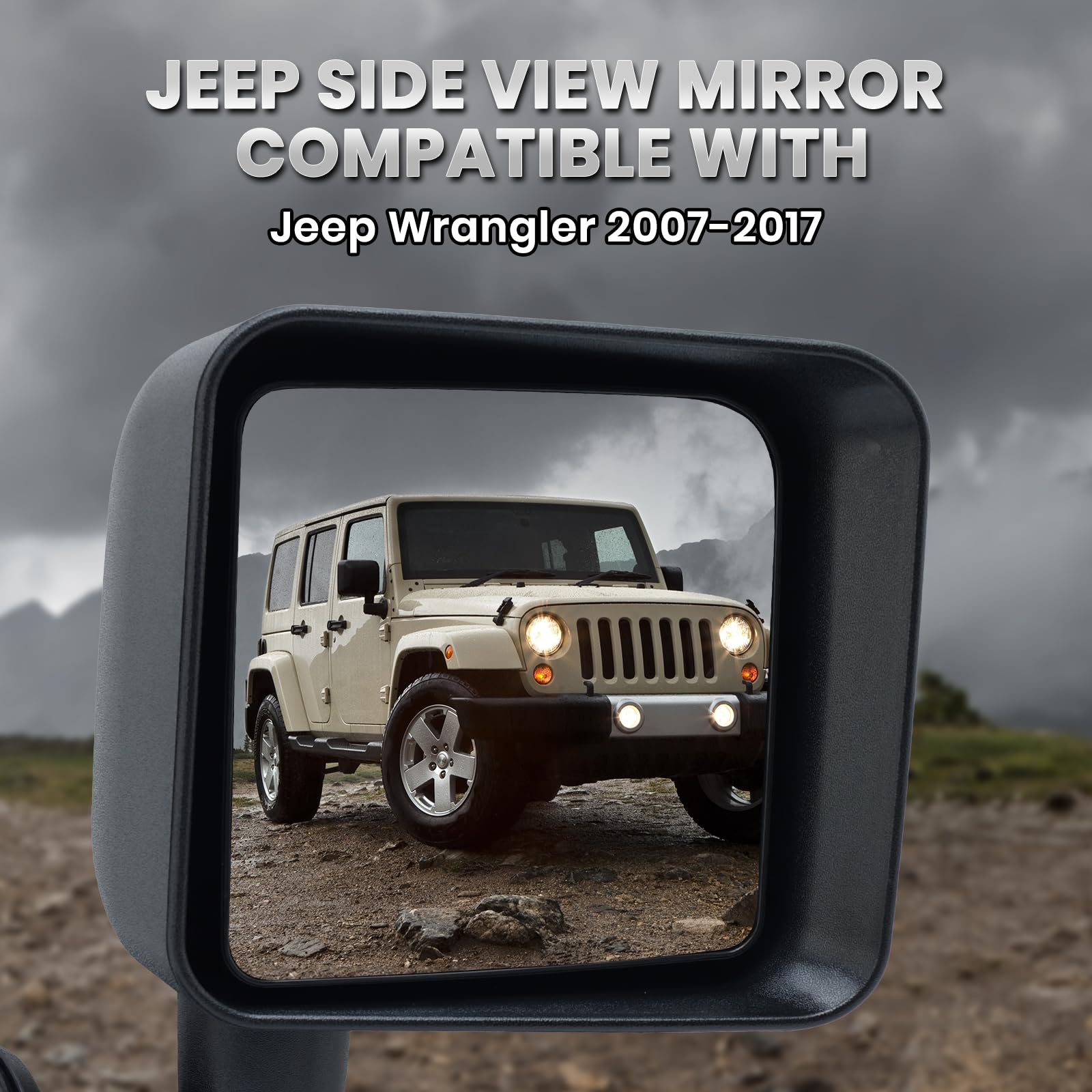VANLOGY mirror housing edge detail showing durable construction and finish