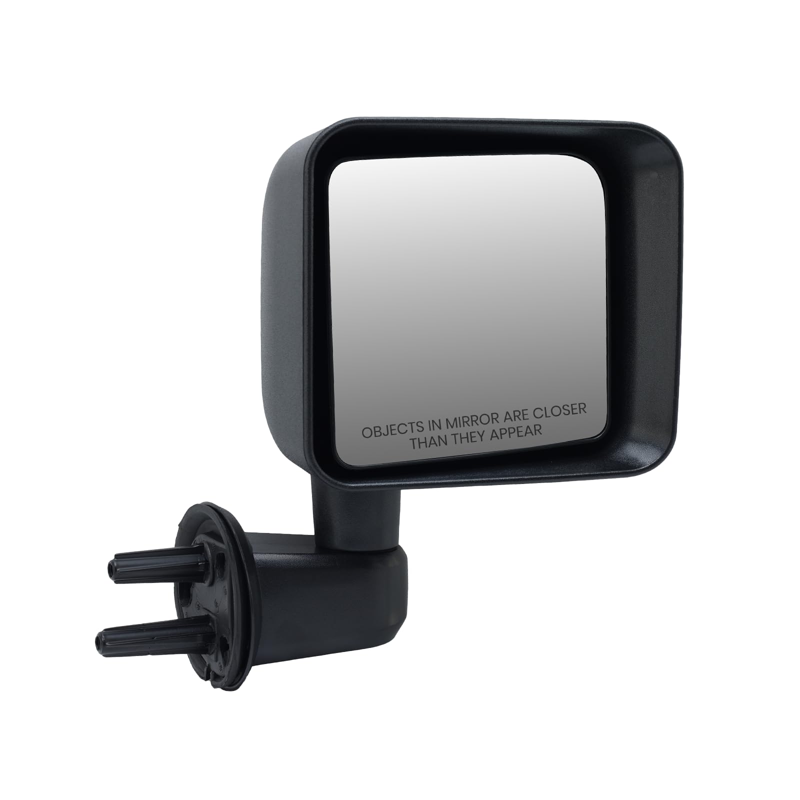 VANLOGY mirror on a Wrangler in offroad setting illustrating reliability