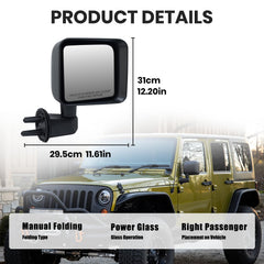 VANLOGY mirror rear mounting plate showing OEM bolt pattern for easy install