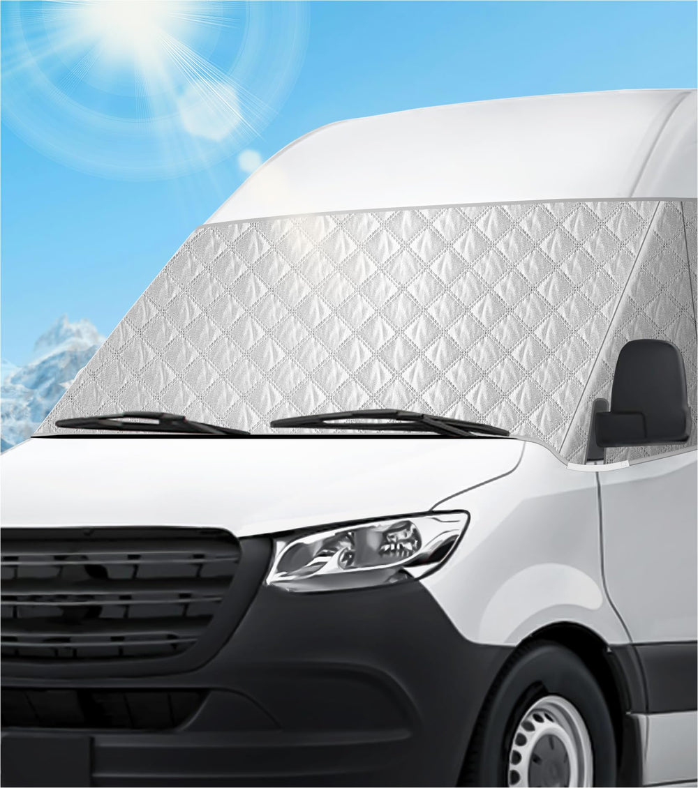 VANNCAMP front view showing full coverage and fast installation benefit