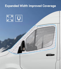 VANNCAMP installed on Sprinter in snow protecting windshield