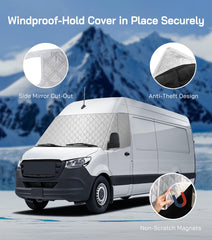 VANNCAMP magnet edge detail securing cover against wind