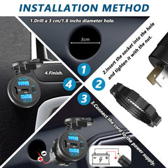 VANONE wiring harness and spare fuses laid out to show easy DIY installation benefit