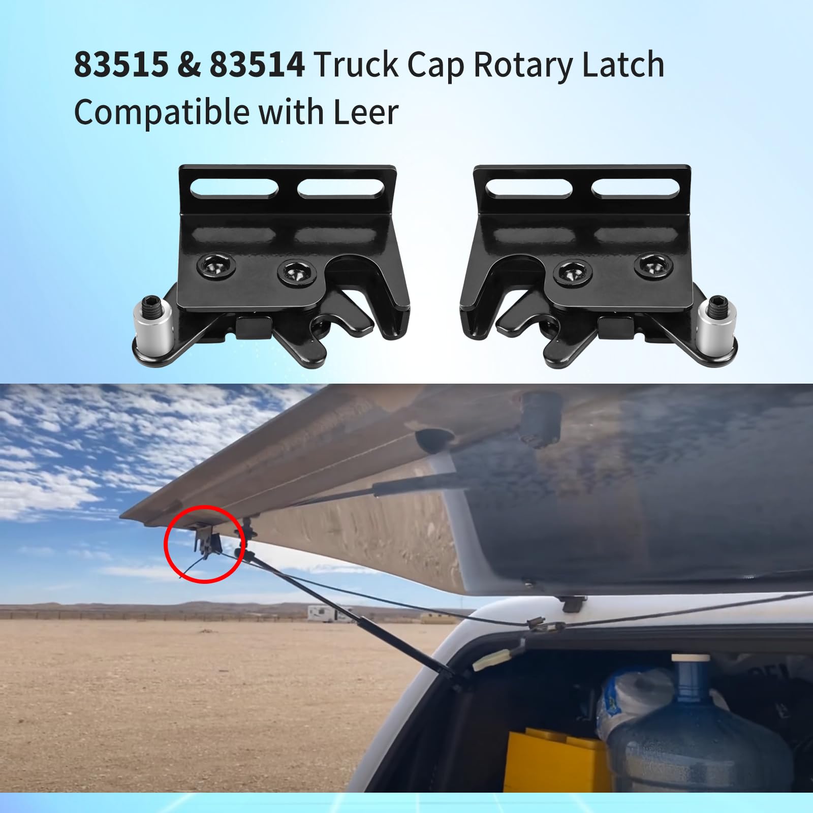 Vanshly close-up of latch mechanism revealing durable components