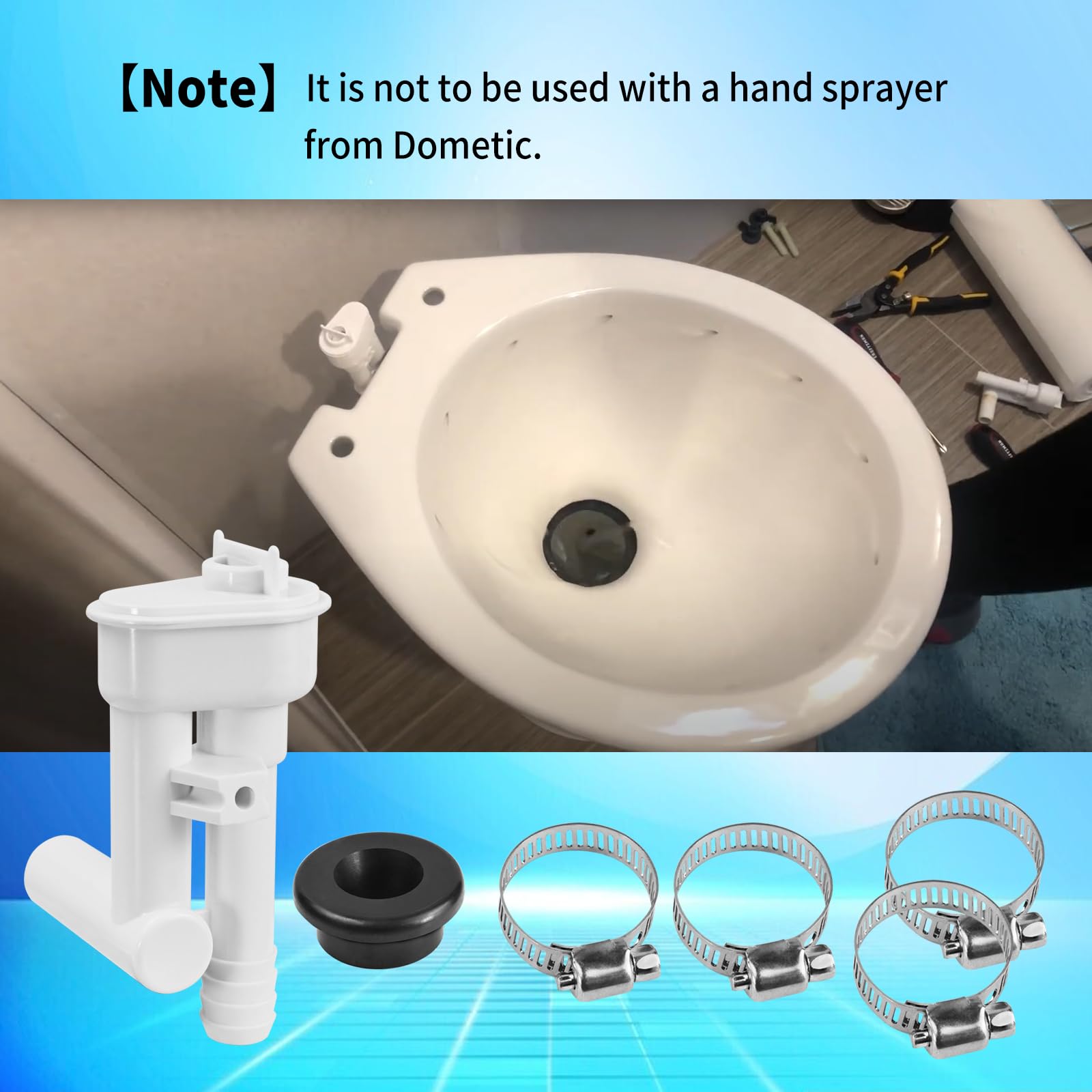 Vanshly vacuum breaker kit with parts and packaging showing ready-to-install benefit