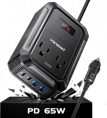 vansoet front panel showing ports and easy access for quick charging