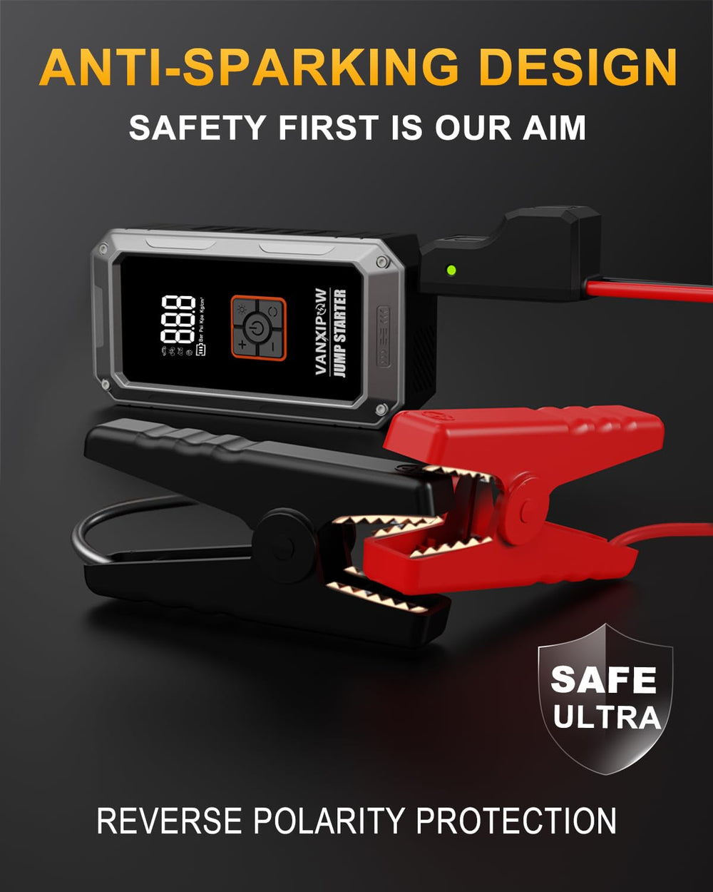 VANXIPOW M1 bright 600-lumen LED in use providing roadside illumination