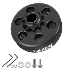 Vashly front view clutch showing 10-tooth sprocket and durable finish for reliable drive