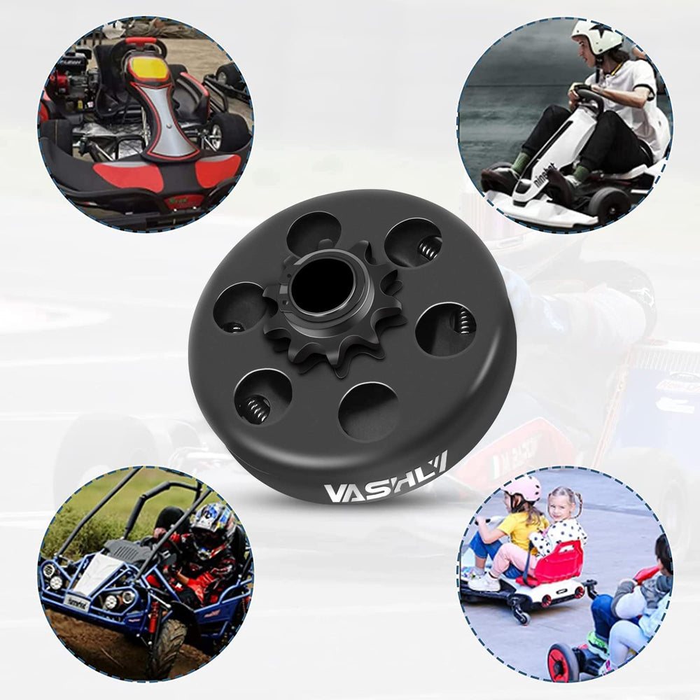 Vashly clutch installed on a go kart illustrating practical application and improved drivability
