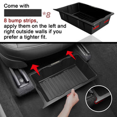 VaultsOnWheels installed under driver seat showing easy access and stable fit