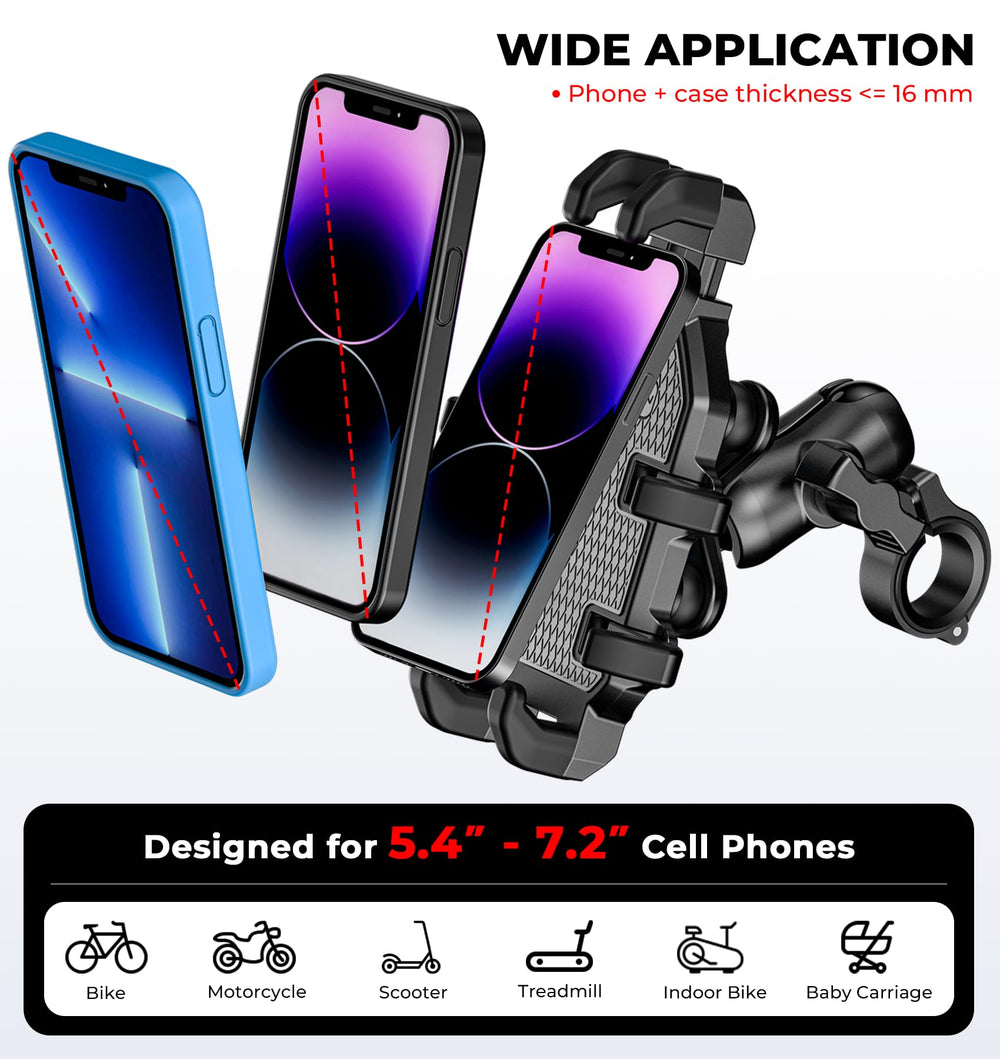 VAZESWIN double-socket arm adjustment enabling precise phone positioning