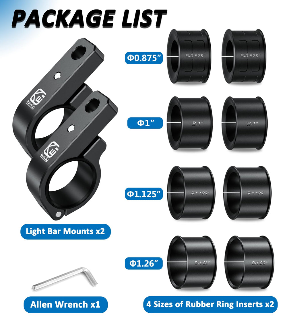 VAZESWIN kit contents with allen wrench and hardware for fast out-of-the-box install