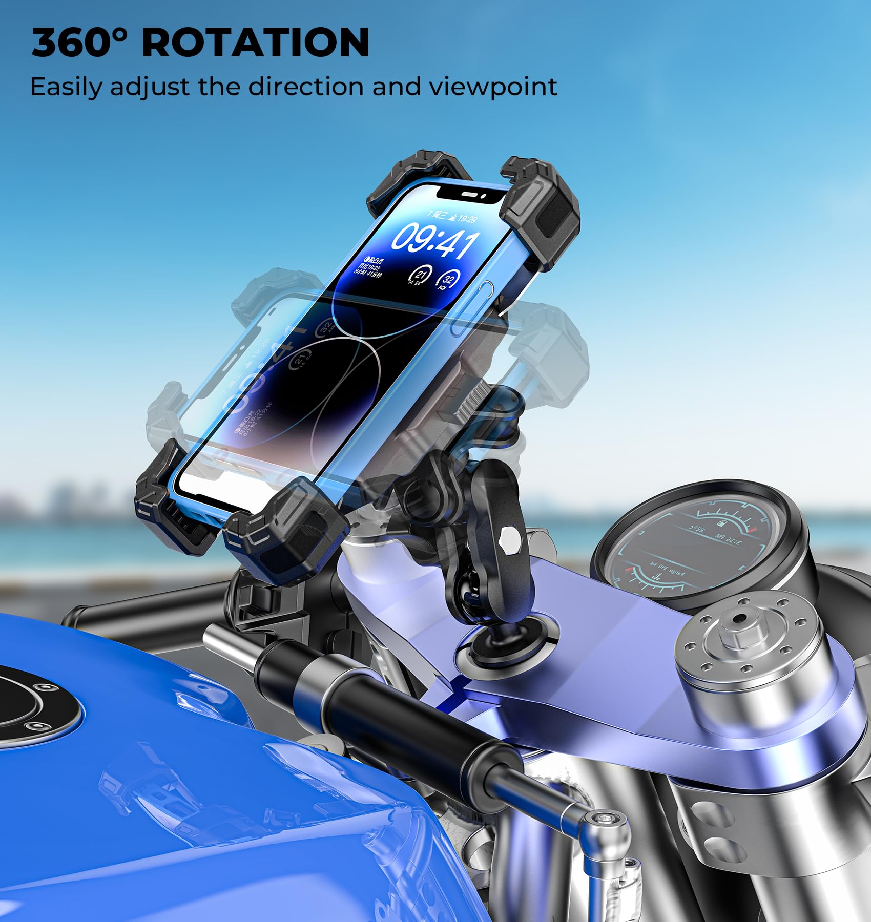 VAZESWIN phone shown portrait and landscape for flexible use