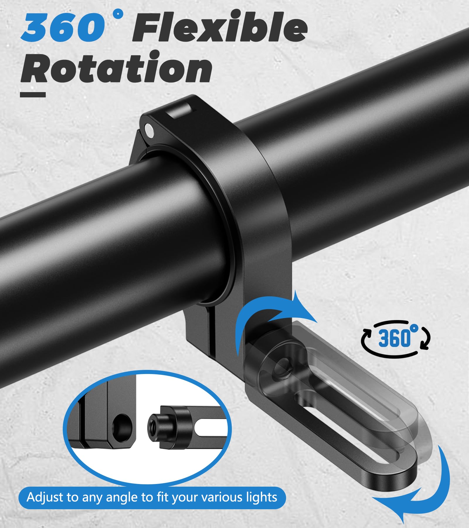 VAZESWIN mount beside ruler for scale showing compact footprint and exact fit benefit