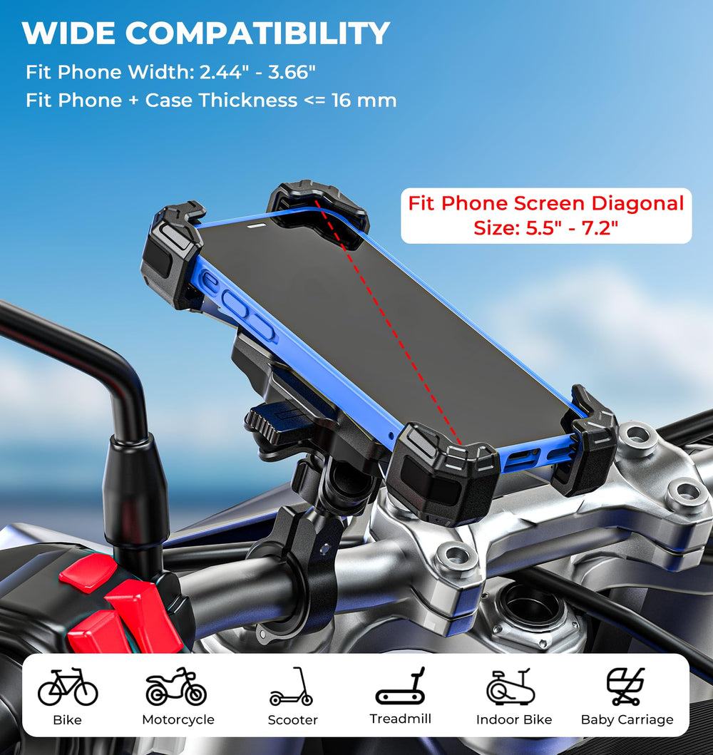 VAZESWIN size comparison with smartphone illustrating fit for 5.5 to 7.2 inch phones