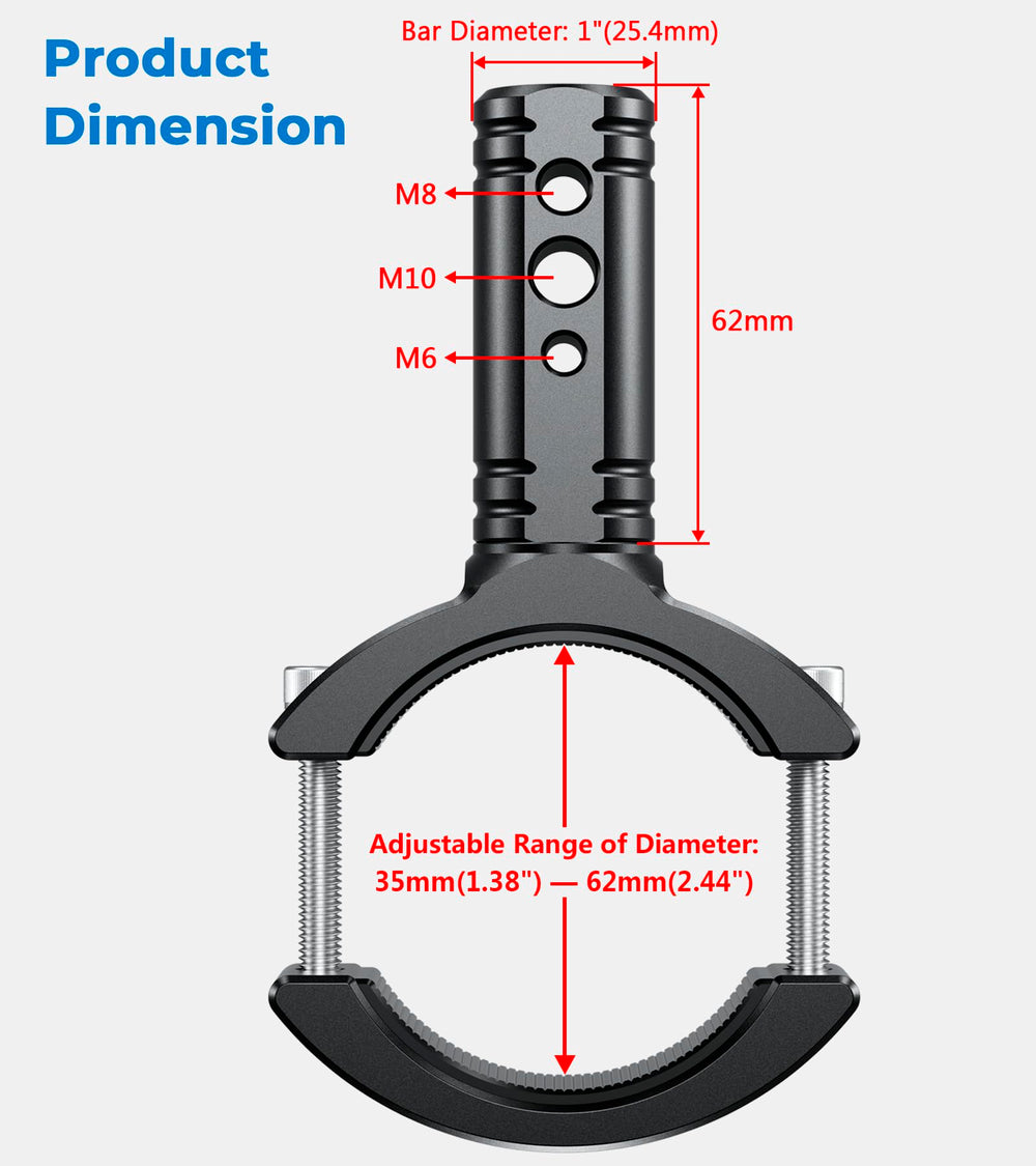 VAZESWIN TPU rubber insert detail protecting bar finish and improving grip