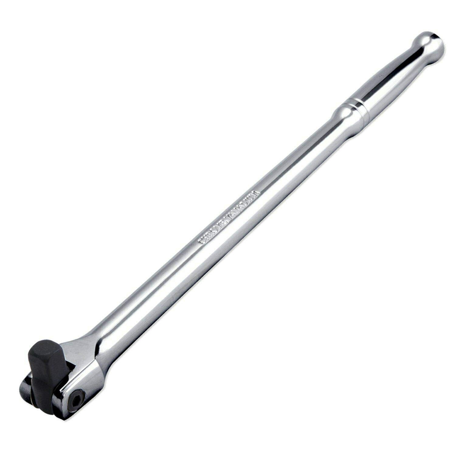 VCT breaker bar front view showing mirror chrome finish and secure socket hold