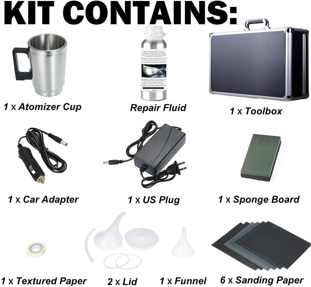 VCTSELITY assortment of sandpapers and sanding plate demonstrating controlled prep benefits