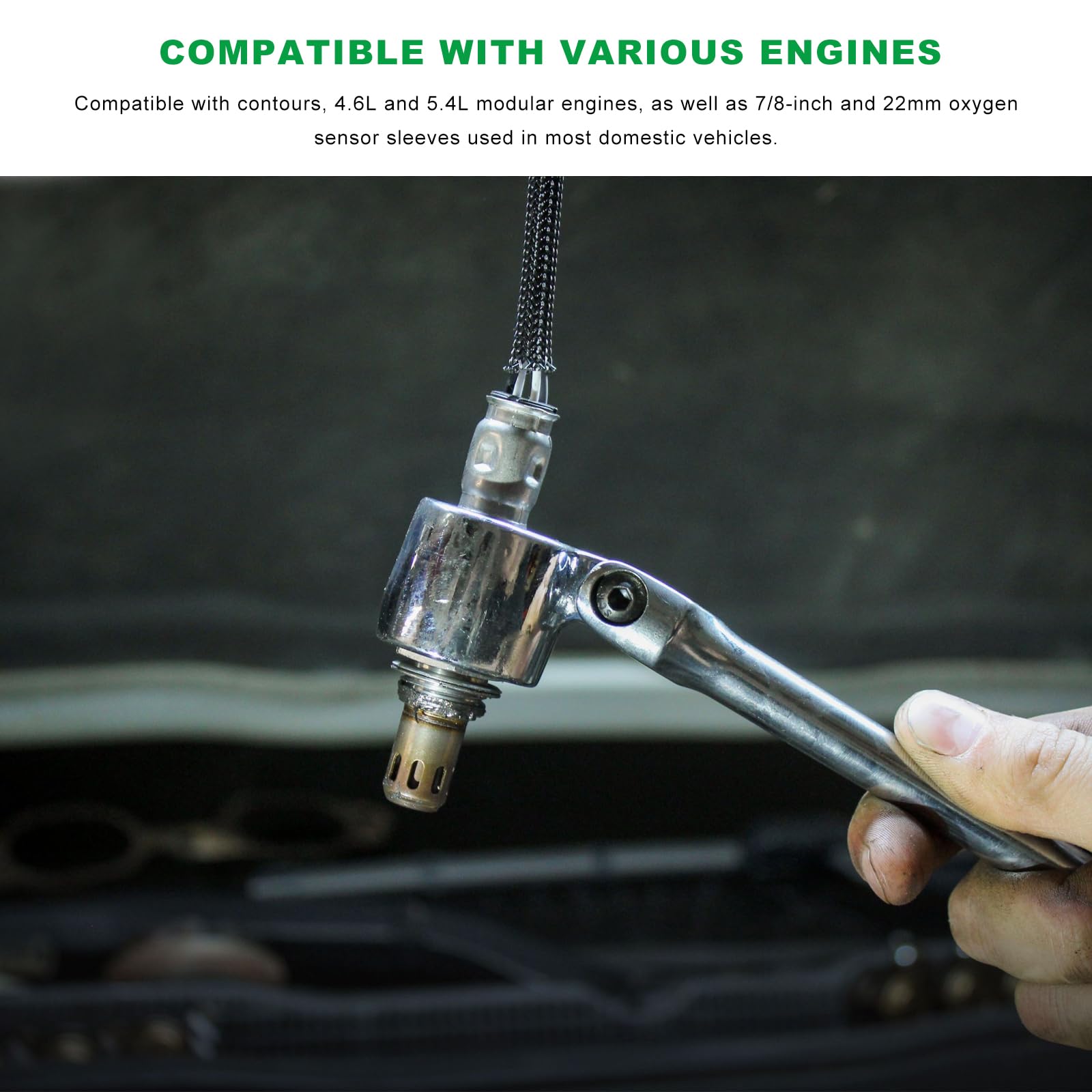 VCYOPN mechanic using wrench on engine bay, speeds sensor removal