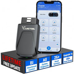 VDIAGTOOL D200 front view showing compact Bluetooth module for quick diagnostics
