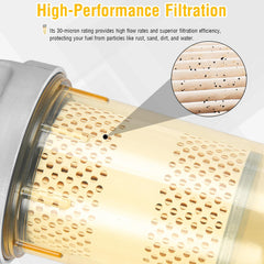 VECKYJL close-up of clear hyaline bowl for easy water and debris inspection, preventing unseen contamination