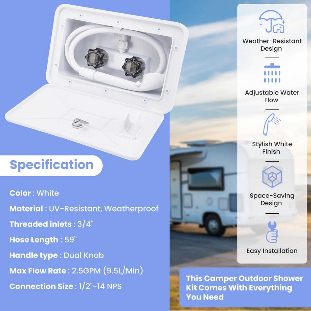 VECKYJL installed on RV side illustrating low-profile fit and clean look