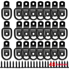 VEEBELL front view of 24-pack D rings showing full kit and benefit sturdy anchors
