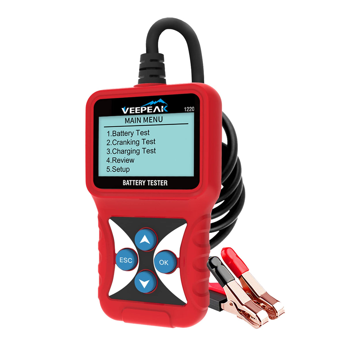 Veepeak front view of device showing compact analyzer for quick diagnostics