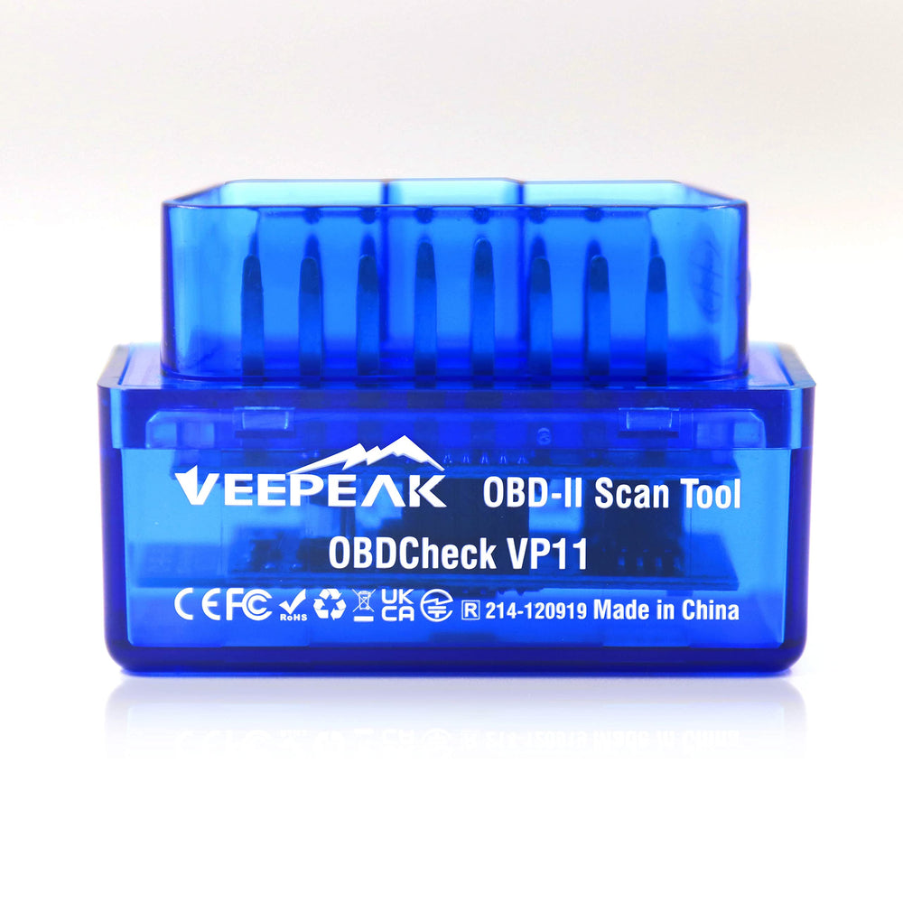 Veepeak used in garage with tablet showing practical DIY diagnostics benefit