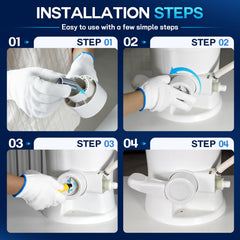 VEESTARL pedal installed in RV toilet demonstrating direct fit benefit