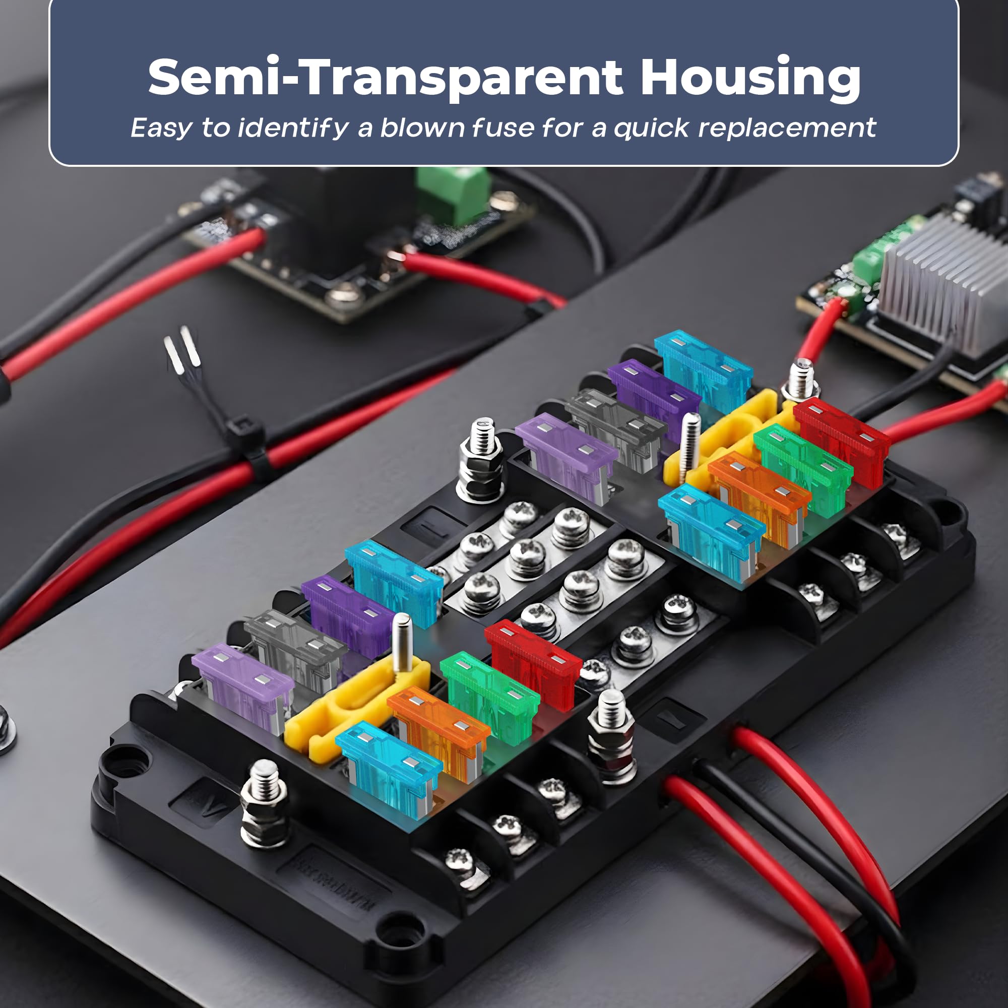 VeeVolt label and specs shot showing amperage list and organized compartments