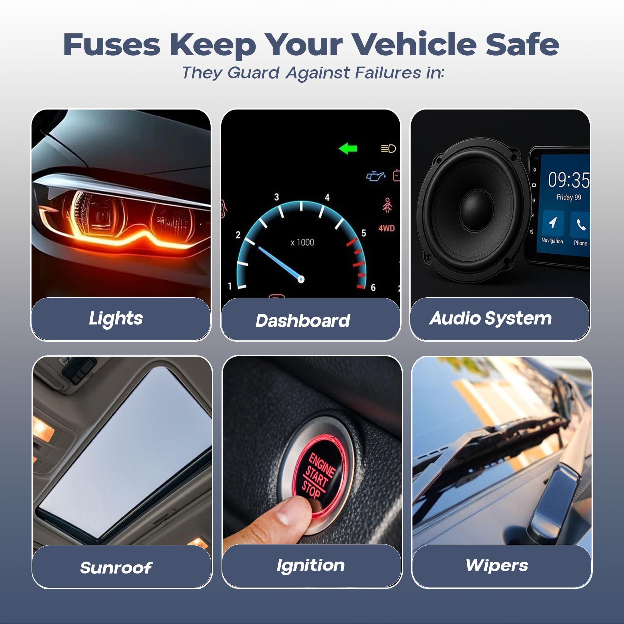 VeeVolt low profile mini detailed view for low-clearance automotive fuse panels
