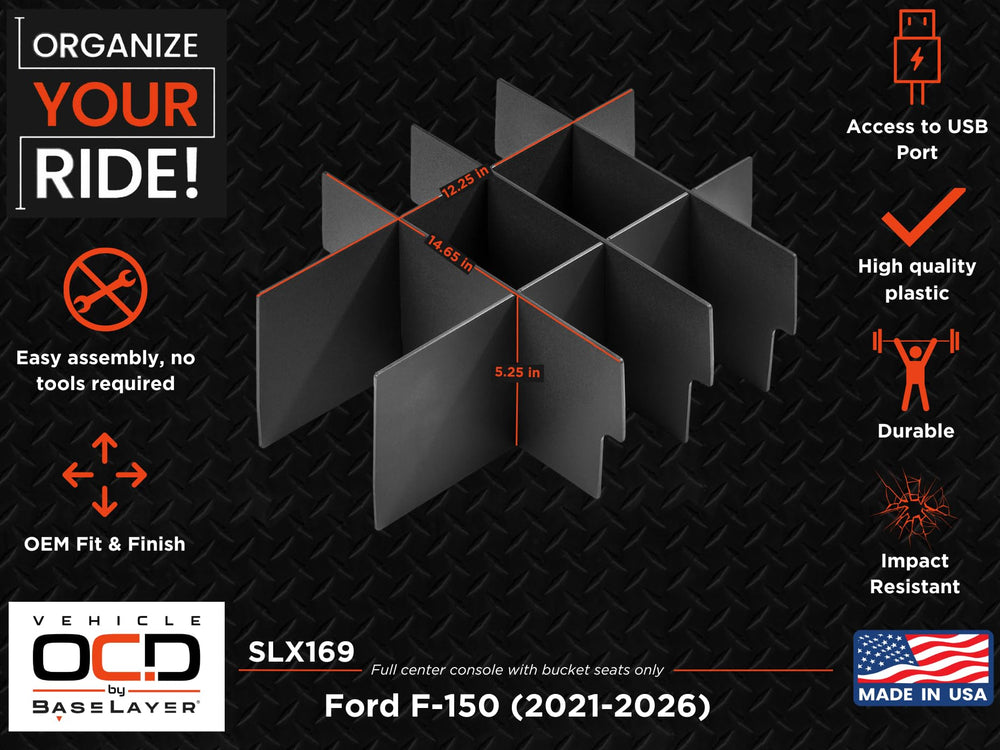 Vehicle OCD label view showing SLX169 part number and fitment clarity for buyers