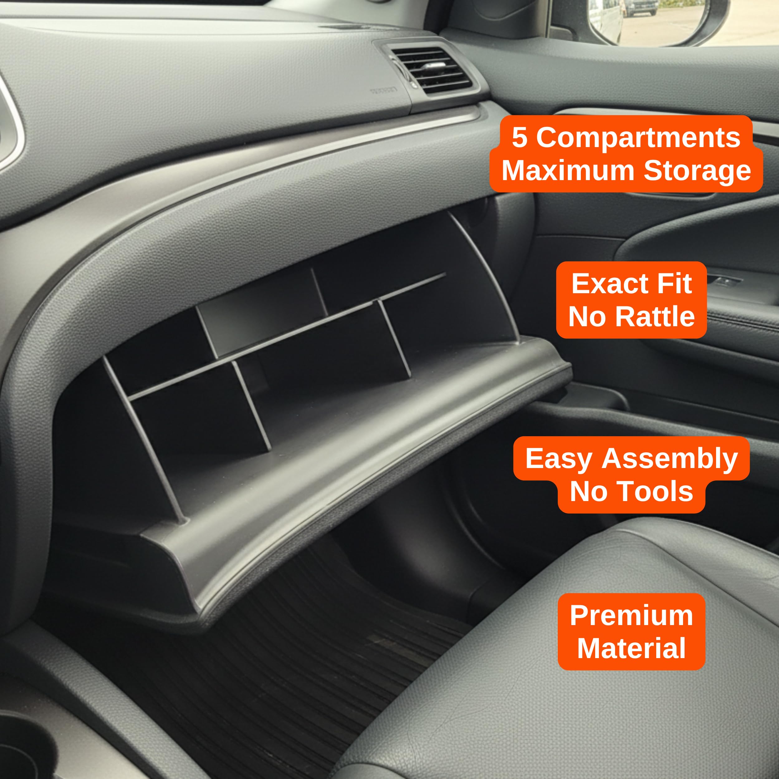 Vehicle OCD organizer holding vehicle documents for quick access benefit