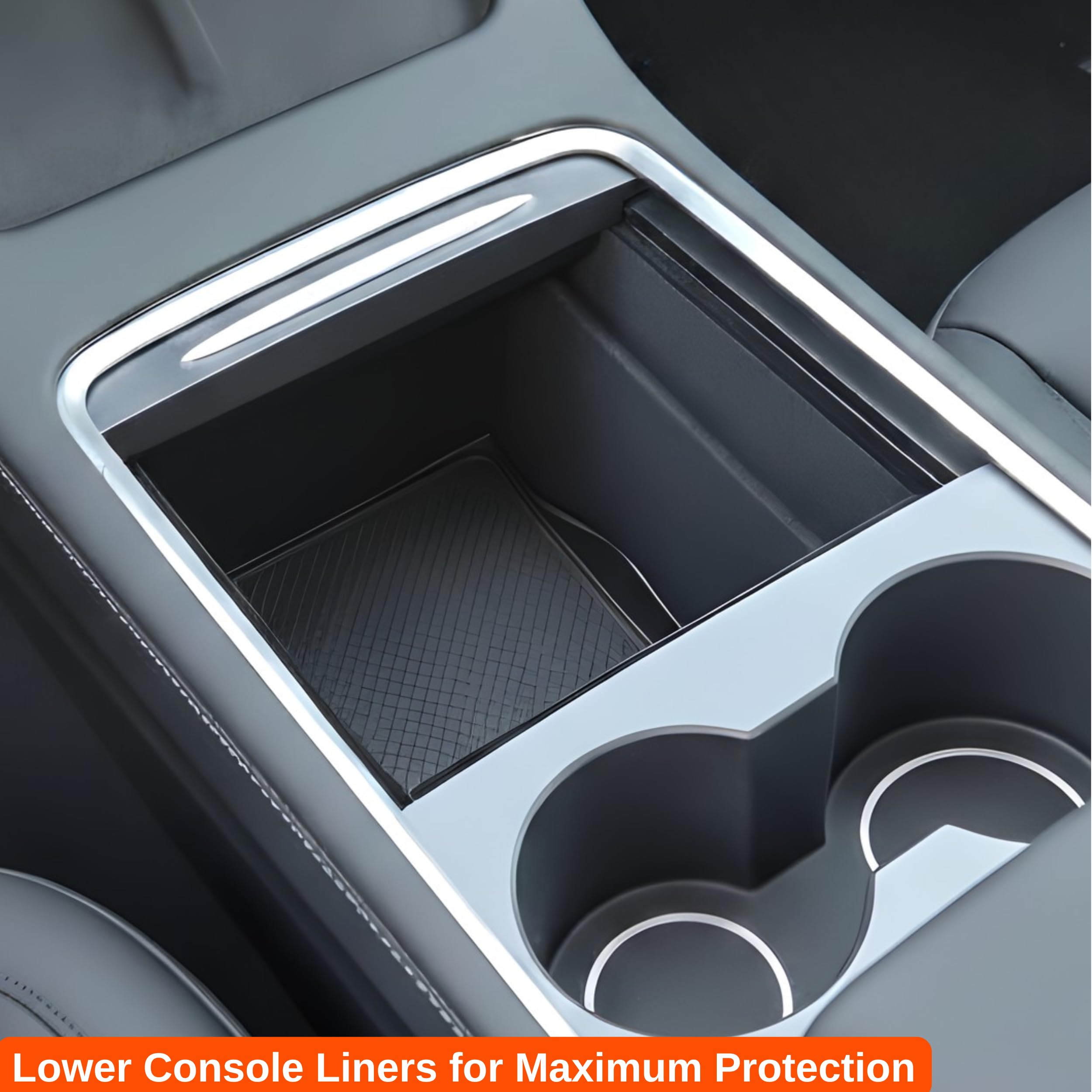 Vehicle OCD tray removal demonstration showing tool-free takeout for cleaning convenience