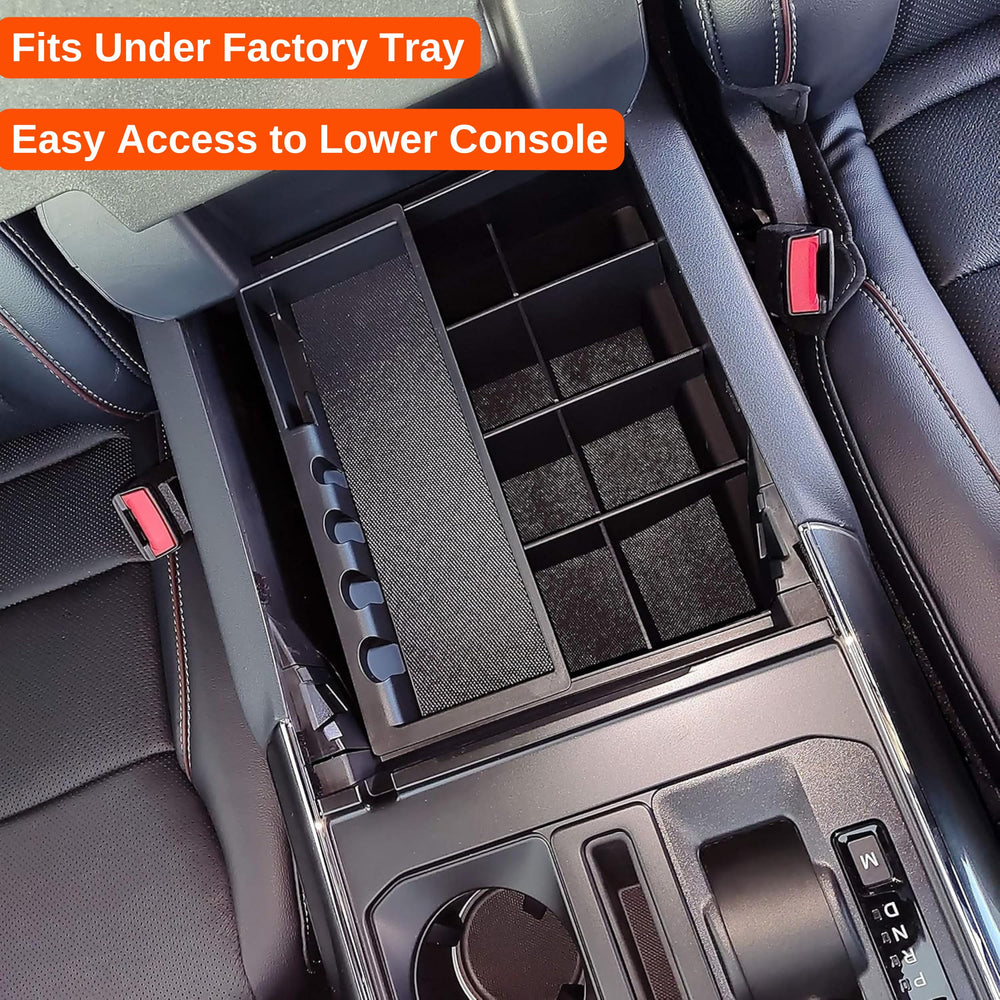 Vehicle OCD holding phones and charger neatly for quick access and tangle-free use